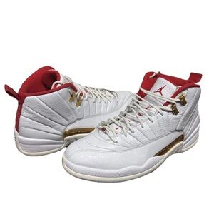 Air Jordan 12 FIBA White Red Gold Size 13 Retro 2019 Mens Sneakers Clean